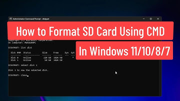 How to Format SD Card Using Command Prompt In Windows 11/10/8/7
