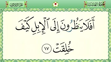 سورة الغاشية رواية حفص المصحف الشريف بالأحكام