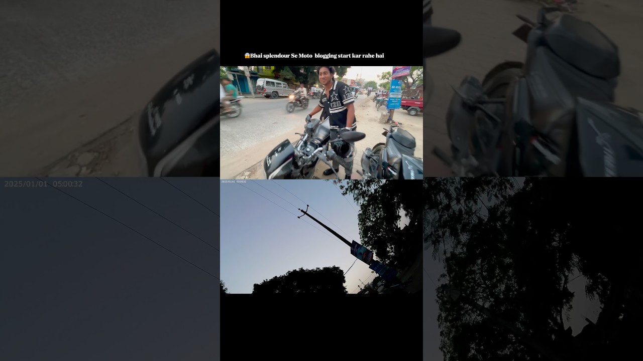 😱Bhai splendour Se |Motoblogging start kar rahe hai | #bike #start #motovlogging #ride #shorts