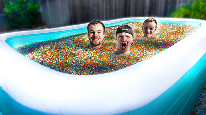 LAST TO LEAVE POOL OF 5 MILLION ORBEEZ!