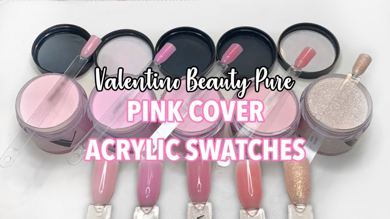 VALENTINO PINK COVER ACRYLIC SWATCHES