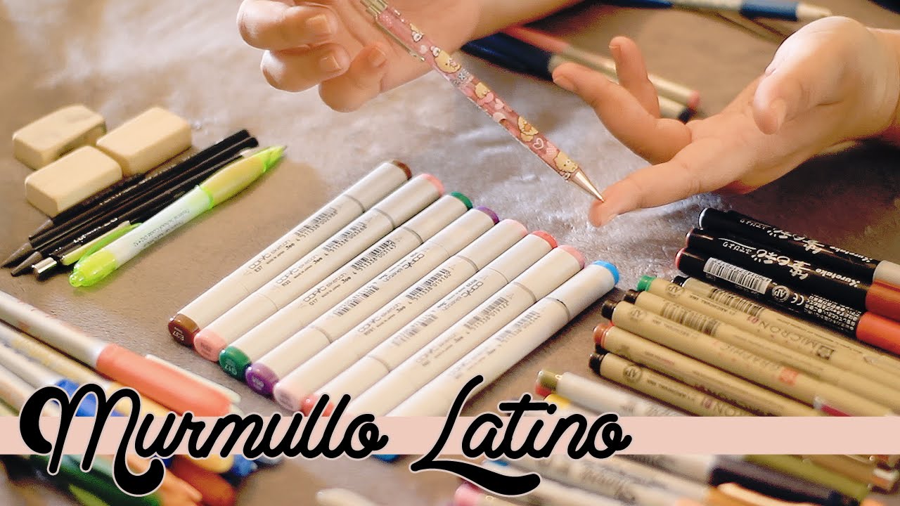 ASMR ESPAÑOL Mostrando mis Marcadores & Plumas | Platicas Susurradas