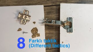 Dolap Kapağı Menteşe Tamiri | How to Fix Ripped Furniture Fittings | Hinge Repair | menteşe #reklam