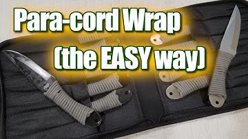 How To Wrap Throwing Knives in Para-cord (the EASY way)