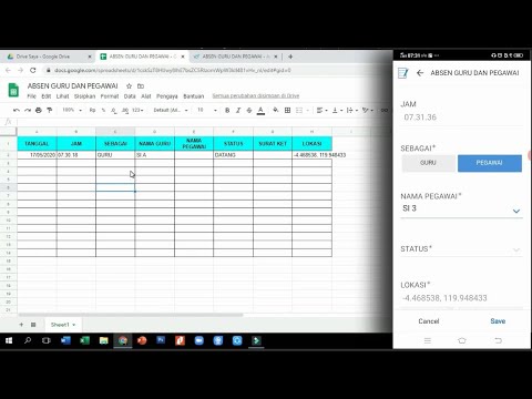 Cara Membuat Absen Guru Dan Pegawai Secara Online Pada Android Youtube<script async src=