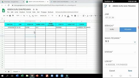 Cara membuat Absen Guru dan Pegawai secara Online pada Android