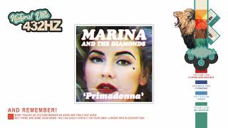 Marina and the Diamonds - Primadonna | 432hz