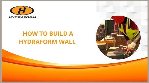 How to build a Hydraform wall.