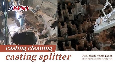 This casting gate separator can handle various ferrous materials