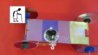 Super Slow Clockwork Car powered by Music Box