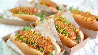 Korean Cafe :: How to Make Onion sausage hot dog/ With Recipe