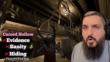 Identifying Ghosts With No Evidence and No Sanity During Cursed Hollow! Phasmophobia