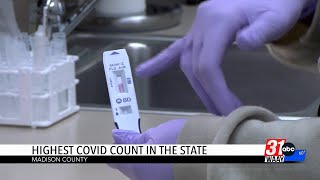 Madison County Has Highest Number of COVID Cases in the State