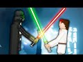 DARTH VADER FIGHTS LUKE SKYWALKER - People Playground Gameplay (Lightsaber Duel)