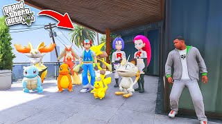 Franklin & Avengers Playing Chupan Chupai With Pokemon in GTA 5 | Chupan Chupai With Pokemon