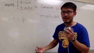 convert parametric to cartesian (an exam problem)