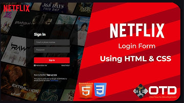Create Latest 2024 Netflix Login Page Using HTML & CSS | Step by step Tutorial