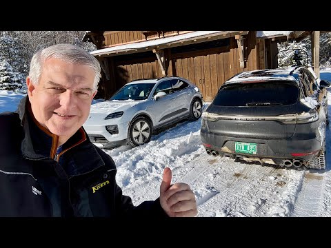Electric vs. Gas: Porsche Macan Showdown In Snow Covered Vermont!