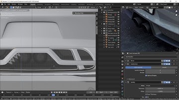 Blender 2.9 Porsche 911 GT3 RS Modeling Tutorial: Part 20 (Rear Bumper+ Side Skirt)