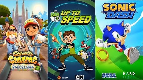 Subway Surfers VS Ben 10 Up to Speed VS Sonic Dash