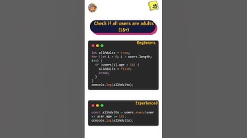 Check if all users are adults (18+)  || JS Interview Questions #shorts #coding #js