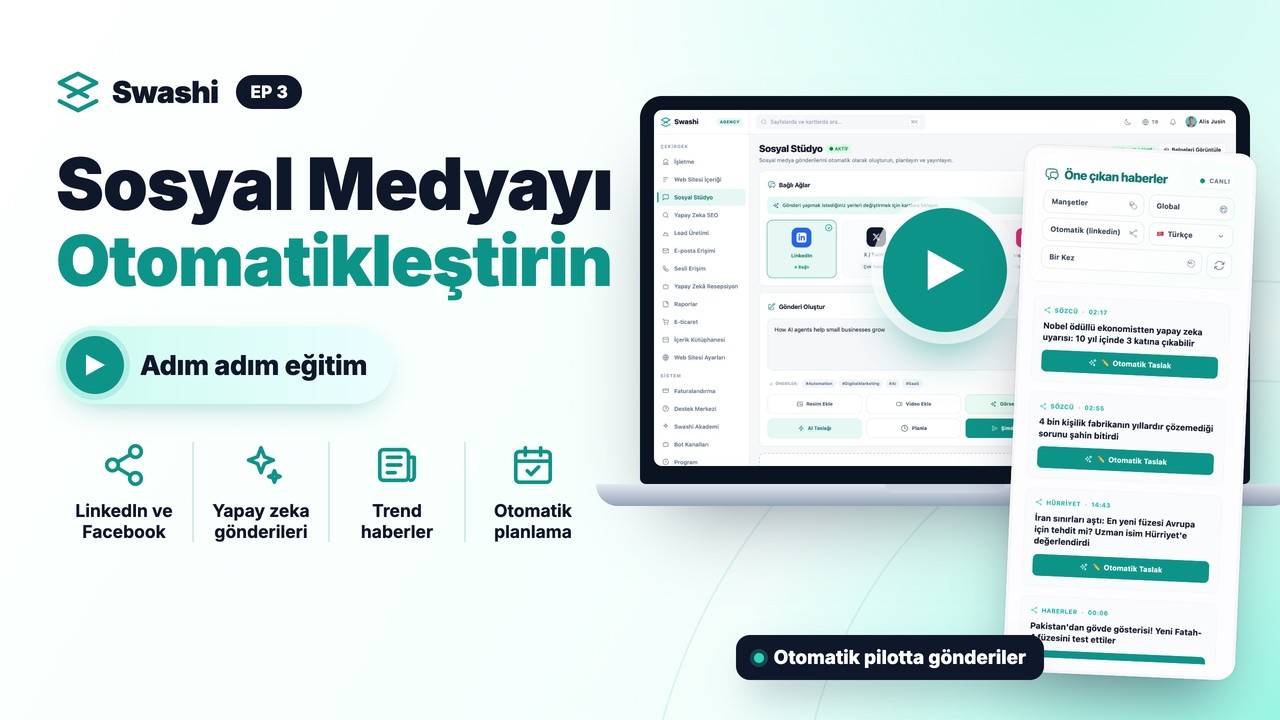 Swashi ile Sosyal Medya Nasıl Otomatikleştirilir?