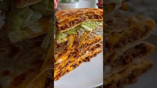 Cheesy Beef Quesadilla Stack (Mexican-Style Layered Tortilla Bake)