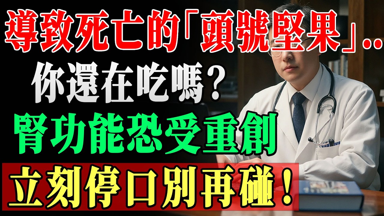 5種最傷腎堅果vs4種修復衰弱腎臟神堅果！30年腎臟專家揭年齡增長飲食真相99%長者吃錯害肌酸酐飆升 | 腎臟飲食 | 傷腎堅果 | 護腎食物  !