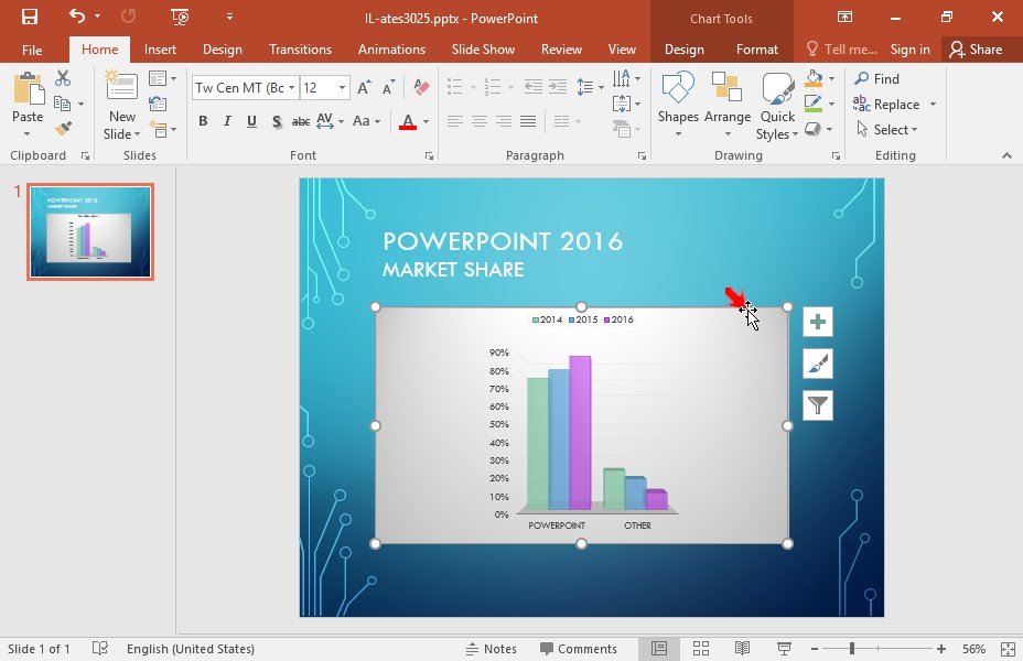 Excel Chart Background Color