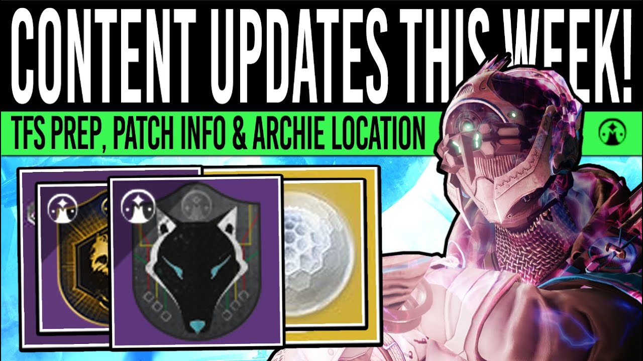 NEW Content Updates TODAY! Loot WARNING, Final Shape Tip, Archie EDZ Locations & Patch (Destiny 2)