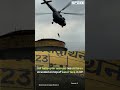 IAF helicopter rescues two children stranded on top of water tank in UP