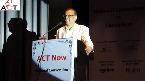 Prof Anand Kumar address "ACT Now" National Convention on Corruption