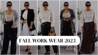 WORK WEAR OUTFIT IDEAS - FALL 2023 | CLASSIC CHIC OFFICE WEAR
