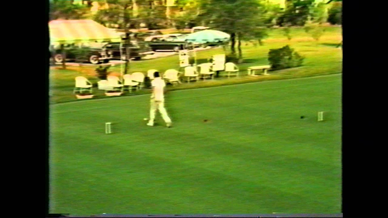 Croquet Nigel Aspinall Demonstrating 4 Ball Break In Florida In 1981 YouTube