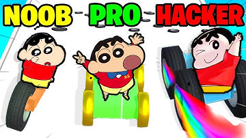 NOOB vs PRO vs HACKER | In CarCraft.io | With Shinchan And Chop | Crusty Gaming |