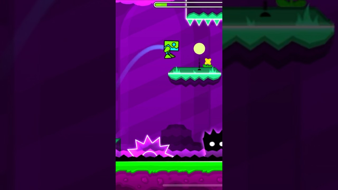 Playing the final level in Geometry Dash how to get through 22% - YouTube