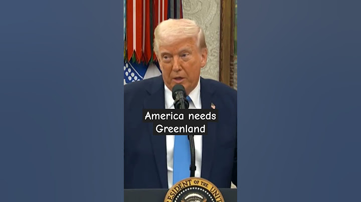 Trump says the US needs Greenland