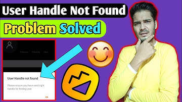 User Handle Not Found Problem In MOJ App | How To Fix User Handle Not Found In MOJ | Gott Technical