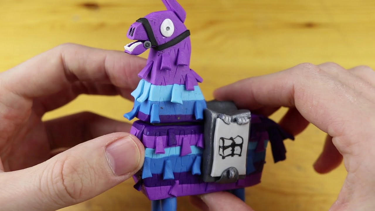Supply Llama Chest Fortnite Battle Royale Polymer Clay Tutorial - kadr iz video supply llama chest fortnite battle royale polymer clay tutorial
