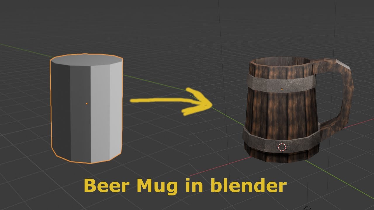 Modeling Beer Mug in blender - YouTube