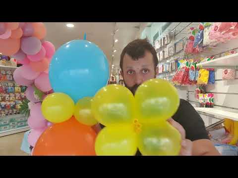 [HOW TO MAKE A BALLOON DECORATION FOR A BIRTHDAY]