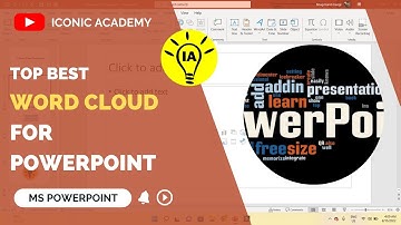Now Start Using Word Cloud Add-Ins for PowerPoint || Cool Feature || ICONIC ACADEMY