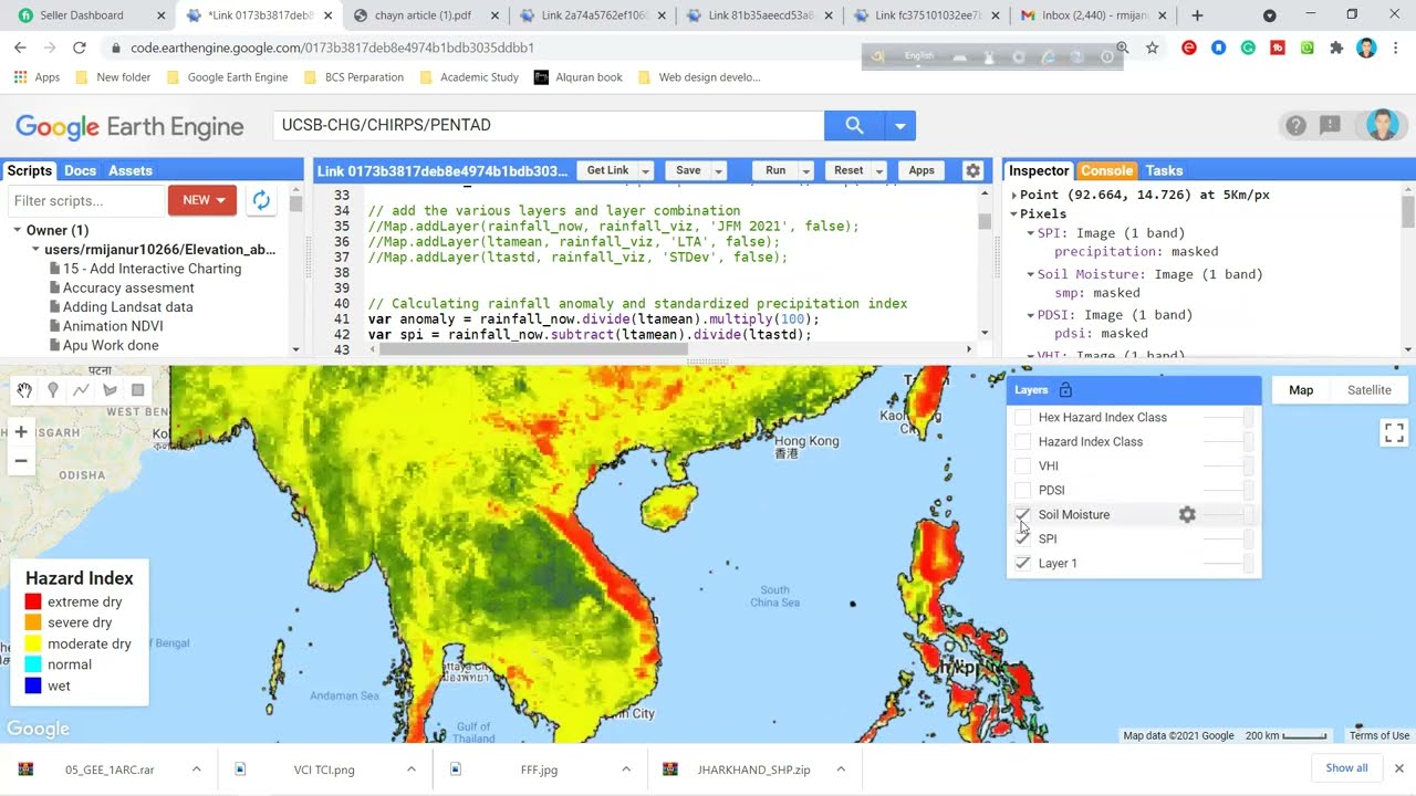 Мониторинг и оценка засухи с помощью Google Earth