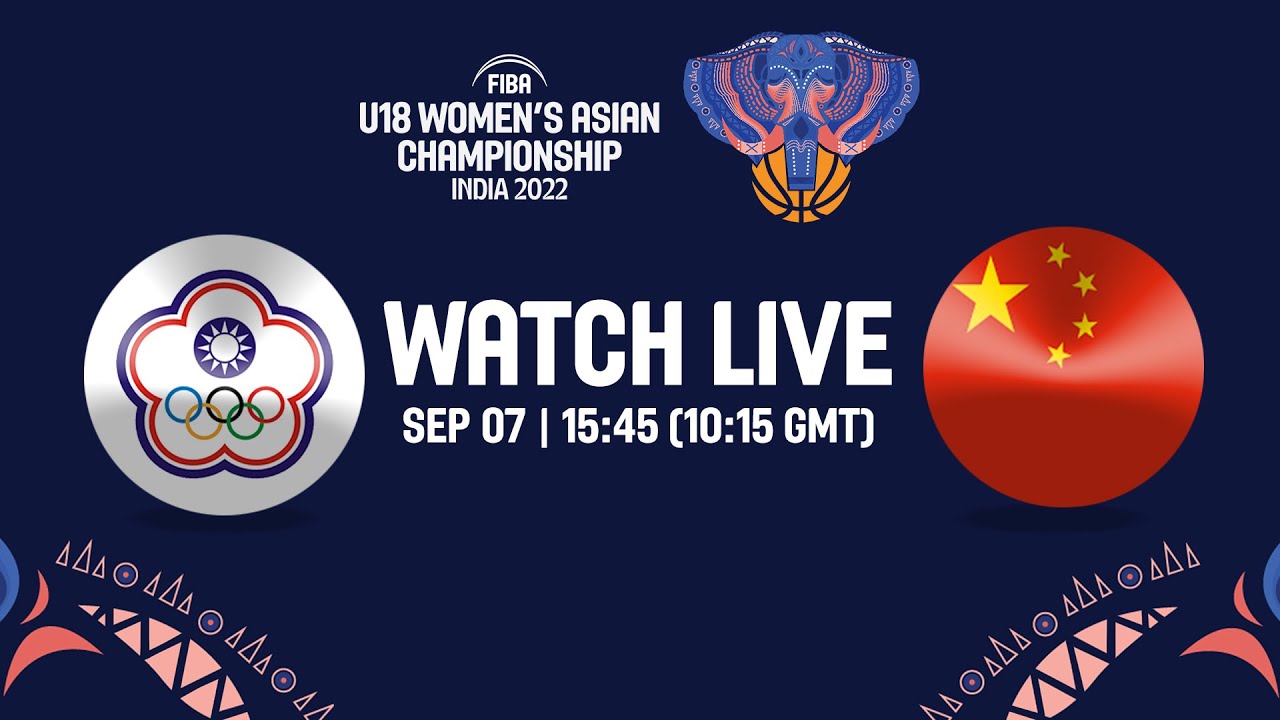 Chinese Taipei v China | Full Basketball Game | FIBA U18 Women's Asian Championship 2022