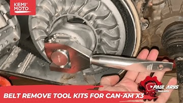 How to change the Belt for Can-am Maverick X3/X3 Max/Turbo/R by belt remove tool kits  | Kemimoto