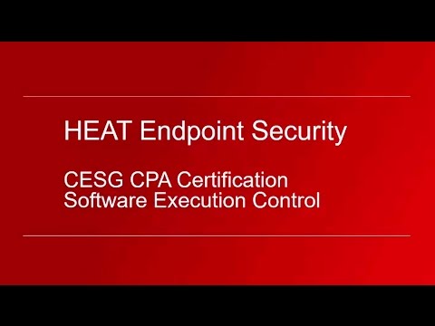 HEAT Software - CESG CPA Certification