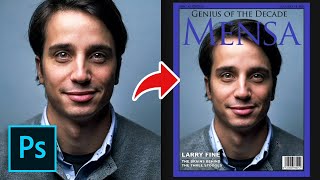 How to Create a Magazine Cover in Photoshop | Magazine Cover Design Tutorial screenshot 5