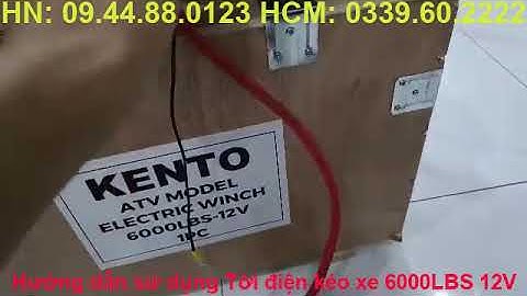 Hướng dẫn đấu điện bộ tời điện 12V 6000LBS và cách sử dụng chi tiết nhất