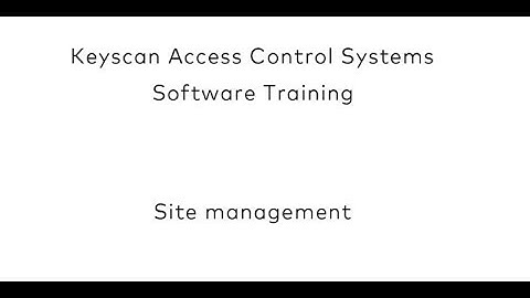 Keyscan Aurora - Site Management