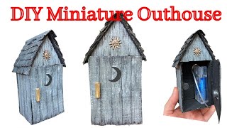 DIY Miniature Outhouse To Hold Battery Pack